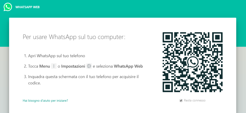 whatssapp web, app per smart-working