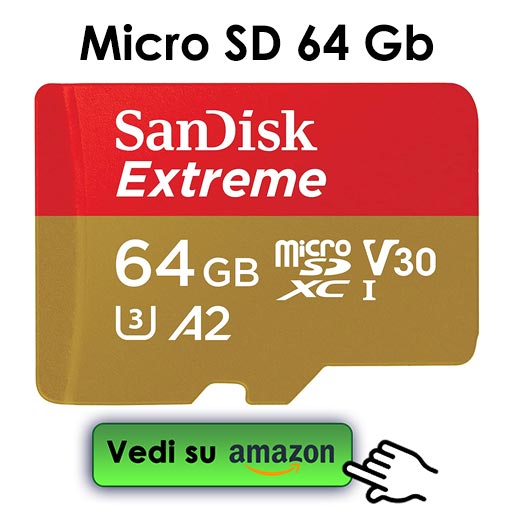 micro sd da 64 gb